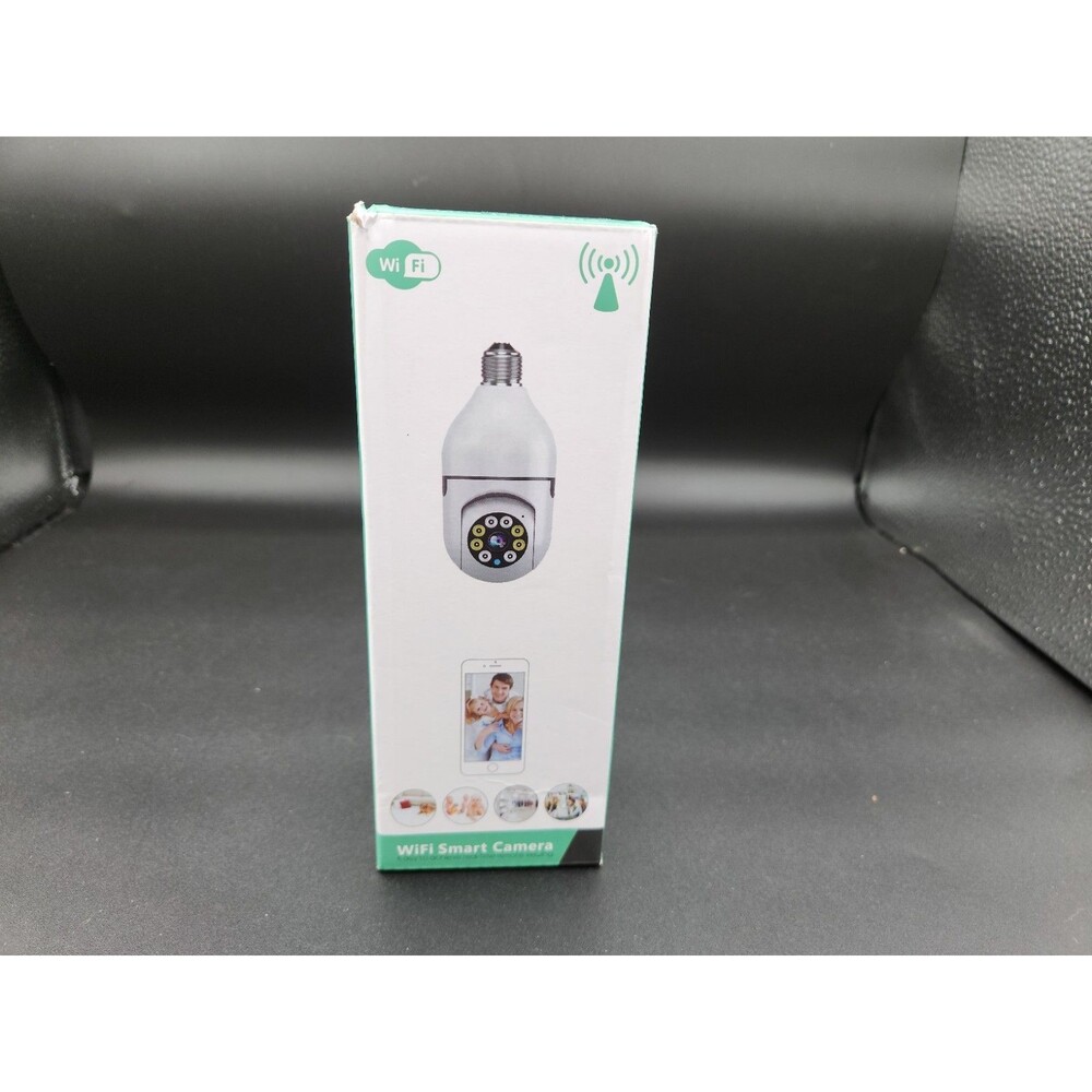WESECUU Bulb Wifi Security Camera ~ SD Storage ~ 2-Way Audio ~ Open Box ~ Tested